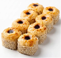 сайт доставки запеченные роллы "сырный с курицей"